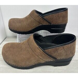 SANITA Platform Clogs Comfort Nursing Support EU 41  US 10 Brown Black Danish